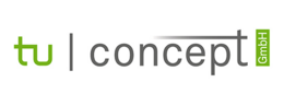 Grün-graues Logo von TU Concept